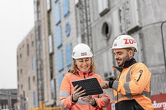 ZÜBLIN medarbejdere på byggeplads